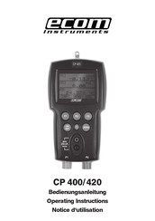 Ecom Instruments CP 420 Notice D'utilisation