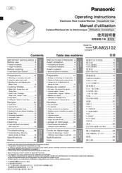 Panasonic SR-MGS102 Manuel D'utilisation