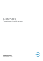 Dell S2719DC Guide De L'utilisateur