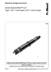 ProMinent DULCOTEST CLT 1-mA-2 ppm Manuel De Montage Et De Service