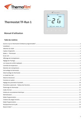 Thermofilm TF-Run 1 Manuel D'utilisation