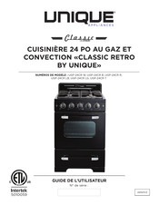 Unique CLASSIC RETRO UGP-24CR W Guide De L'utilisateur