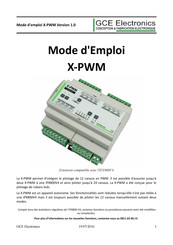 GCE X-PWM Mode D'emploi