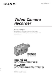 Sony Handycam CCD-TR67 Mode D'emploi