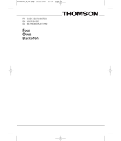 THOMSON BOT68MXD Guide D'utilisation