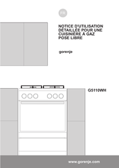 Gorenje G5110WH Notice D'utilisation