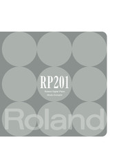 Roland RP201 Mode D'emploi