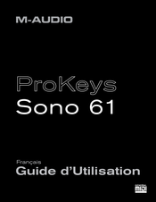 M-Audio ProKeys Sono 61 Guide D'utilisation