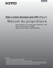 KITO ER2-001IH Manuel Du Propriétaire