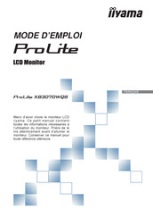 Iiyama ProLite XB3070WQS Mode D'emploi