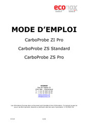 Econox CarboProbe ZI Pro Mode D'emploi