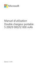 Microsoft 9000 mAh Manuel D'utilisation