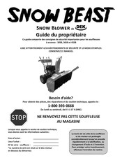 DEK Snow Beast 36SB Guide Du Propriétaire