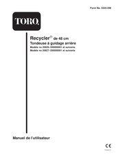 Toro Recycler 20827 Manuel De L'utilisateur