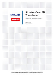 Simrad Lowrance StructureScan 3D Manuel D'installation