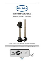 Renson PTE 5.5-100 Manuel D'installation, De Mise En Service Et D'entretien