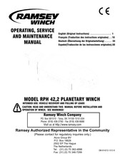 RAMSEY WINCH RPH 42,2 Série Traduction Des Instructions Originales