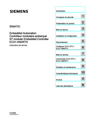 Siemens SIMATIC S7 EC31-HMI/RTX 128 PT Instructions De Service