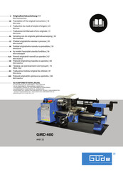 Güde GMD 400 Traduction Du Mode D'emploi D'origine