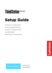 Lenovo ThinkStation P620 Guide De Configuration