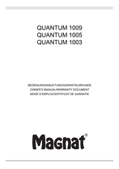 Magnat QUANTUM 1005 Mode D'emploi