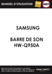 Samsung HW-Q910A Manuel D'utilisation
