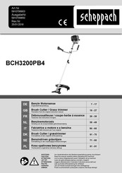 Scheppach BCH3200PB4 Traduction Des Instructions D'origine