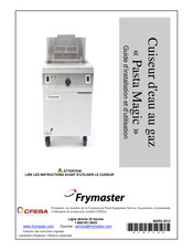 Frymaster Pasta Magic Guide D'installation Et D'utilisation