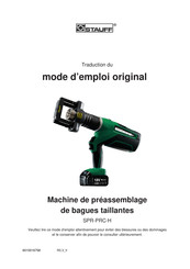 STAUFF SPR-PRC-H Traduction Du Mode D'emploi Original