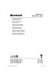 EINHELL TE-CD 18 Li Mode D'emploi D'origine