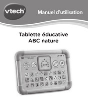 VTech Tablette éducative ABC nature Manuel D'utilisation