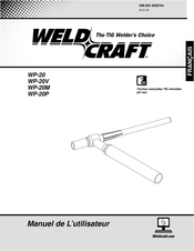 WeldCraft WP-20V Manuel De L'utilisateur