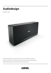 Loewe Audiodesign Speaker 2go Mode D'emploi