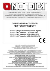 LA NORDICA 6012014 Instructions Pour L'installation, L'utilisation Et L'entretien