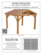 Yardistry YM11742C Instructions D'installation Et D'utilisation