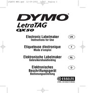 Esselte DYMO LetraTag QX50 Mode D'emploi