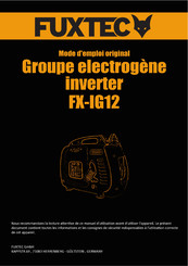 FUXTEC FX-IG12 Mode D'emploi Original