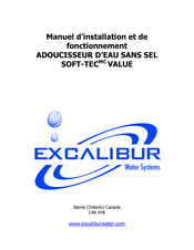 Excalibur Soft-Tec Série Manuel D'installation Et De Fonctionnement