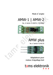 tams elektronik AMW-1 Mode D'emploi