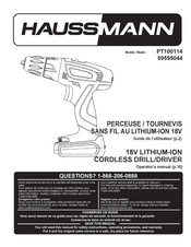 Haussmann PT100114 Guide De L'utilisateur
