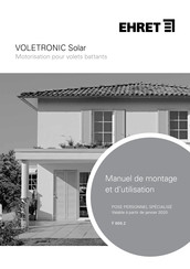 EHRET Voletronic Solar Manuel De Montage Et D'utilisation