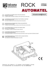 Telcoma Automations ROCK Série Notice D'instruction