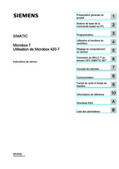 Siemens Microbox 420-T Instructions De Service