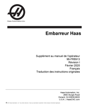 Haas Automation Embarreur Haas Manuel De L'opérateur