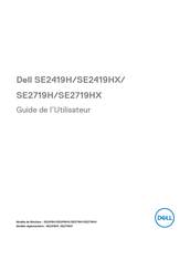 Dell SE2719HX Guide De L'utilisateur