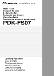 Pioneer PDK-FS07 Mode D'emploi