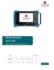 Triax UPM 1400 Mode D'emploi