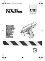 Bosch GKP 200 CE Professional Instructions D'emploi