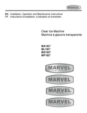 Marvel MP15CPP Instructions D'installation, D'utilisation Et D'entretien