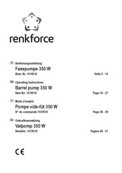 Renkforce 1519510 Mode D'emploi